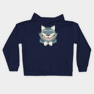 CAT WITH TOOTHY SMILE Kids Hoodie